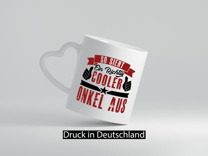 So sieht ein richtig cooler Onkel aus | lustig Humor Geschenkidee Geschenk Tasse