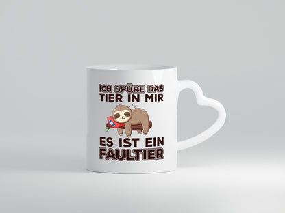 Faultier Spruch | Statement Tasse Morgenmuffel faul Humor Tierliebhaber
