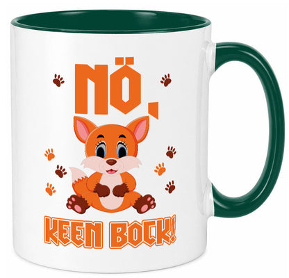 Nö, keen Bock Humor Geschenkidee Tasse