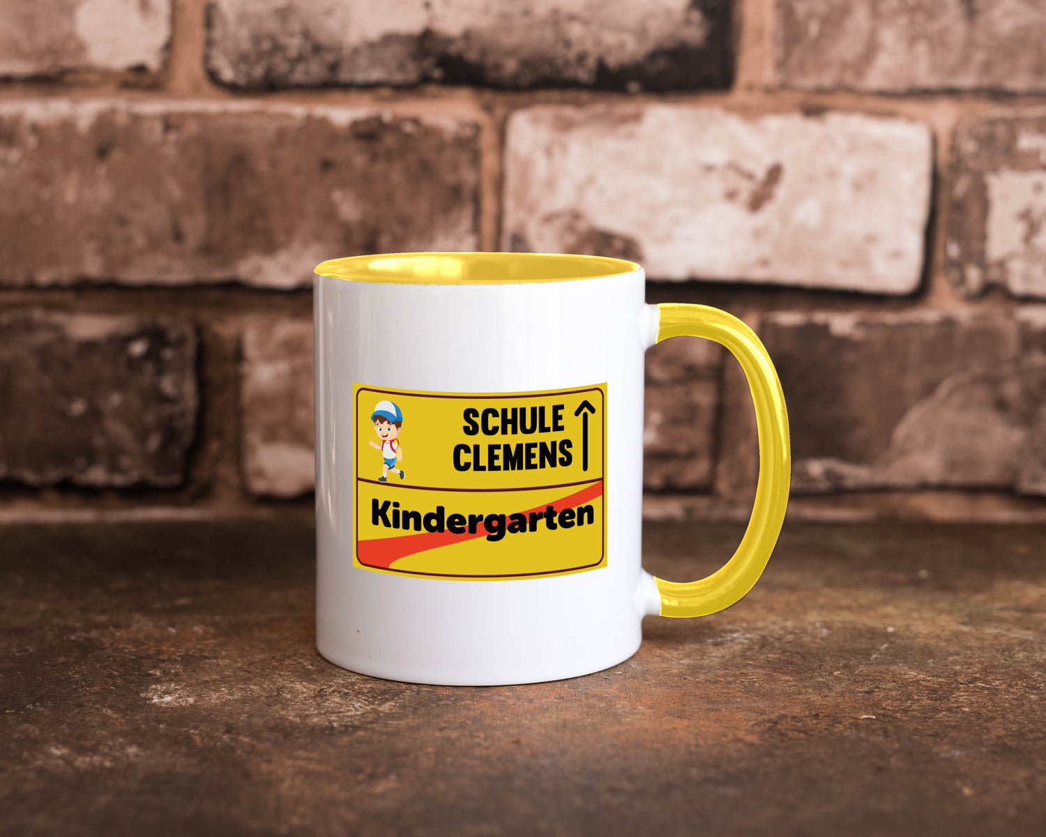 Bye Kindergarten | Schule Clemens Geschenkidee Humor Tasse