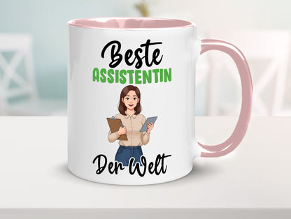 Beste Assistentin | Assistenz Hilfskraft v2 Geschenkidee Humor Tasse