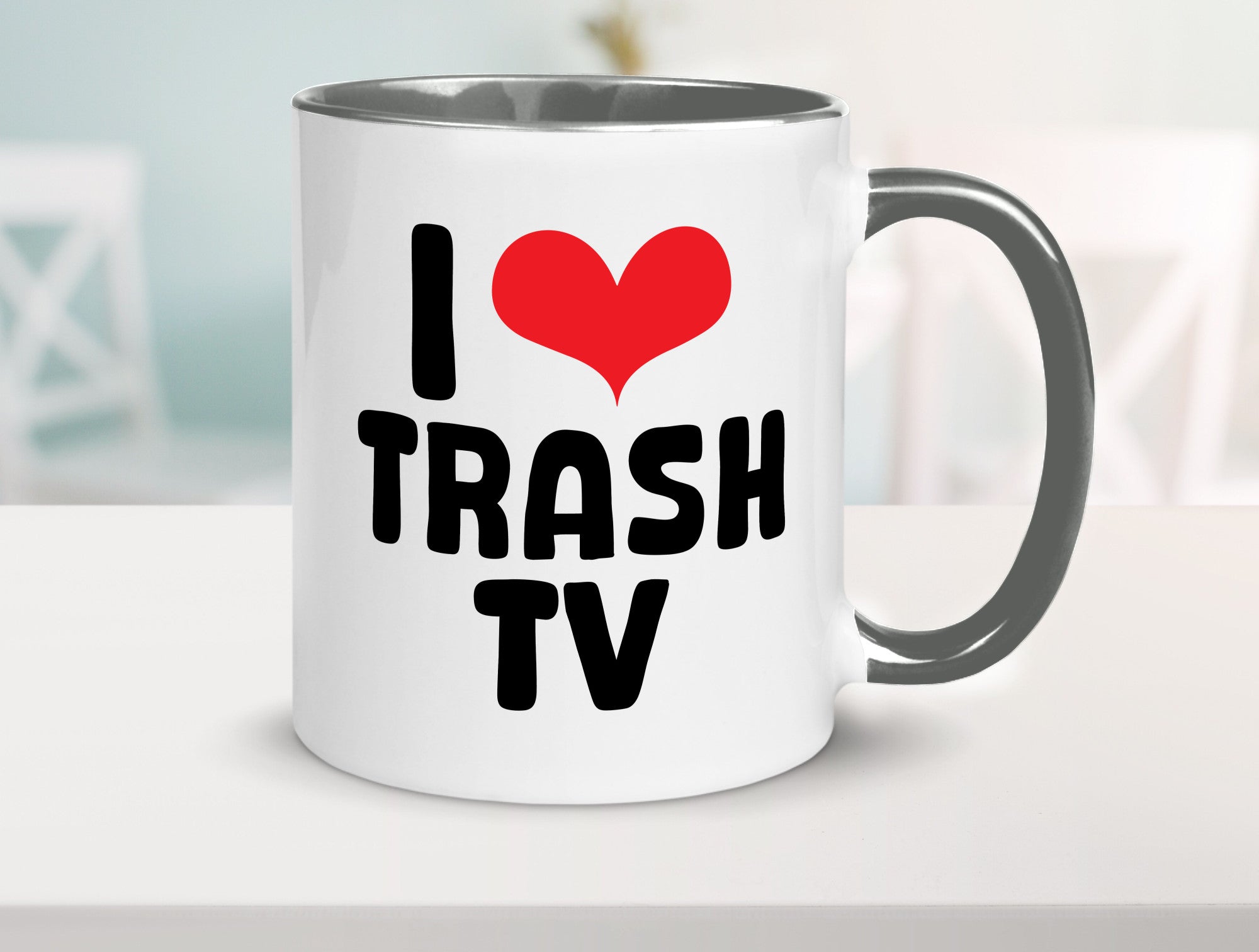 I love Trash TV | v2 lustig Humor Geschenkidee Geschenk Tasse