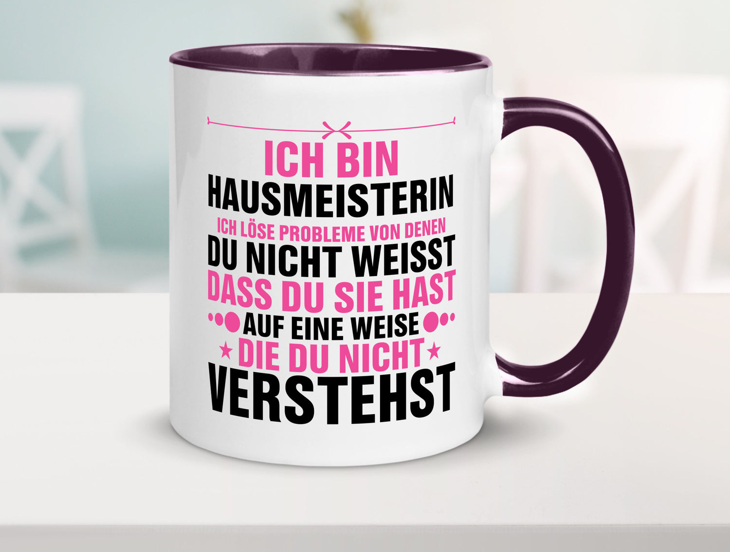 Löse Probleme: Hausmeisterin | Hauswart v2 Geschenk Humor Geschenkidee lustiger