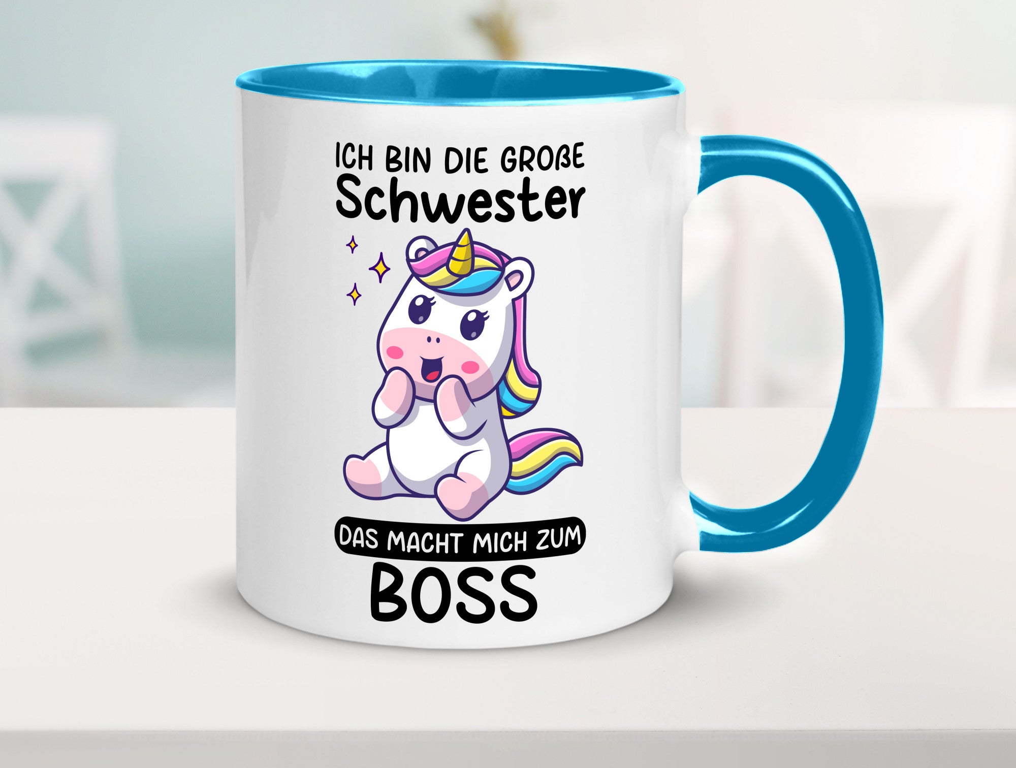 Große schwester macht mich zum Boss | Einhorn Geschwister lustiger Spruch