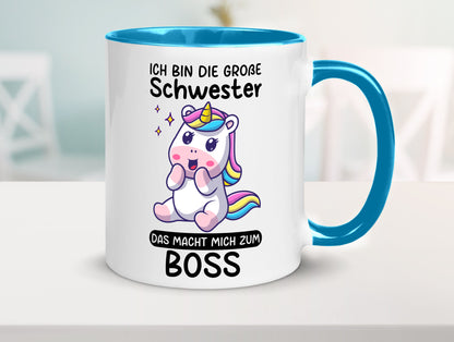 Große schwester macht mich zum Boss | Einhorn Geschwister lustiger Spruch