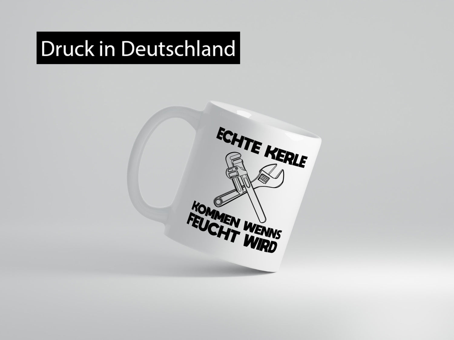 Echte Kerle kommen wenns Feucht wird. Geschenkidee Humor Tasse