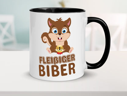 Fleißiger Biber | Motiv Tasse Kinder Geburtstag lustig Geschenkidee Geschenk