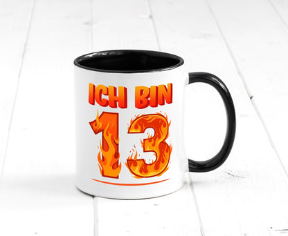 13. Geburtstag | 13 Jahre Drache lustiger Spruch Geschenk Geschenkidee Tasse