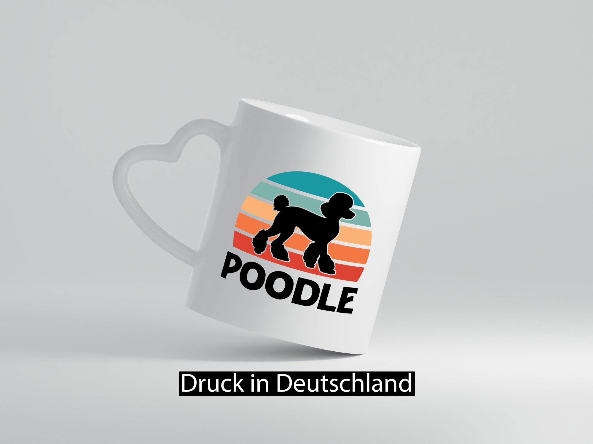 Poodle Vintage | Sunset Hundeliebhaber lustiger Spruch Geschenk Tierliebhaber