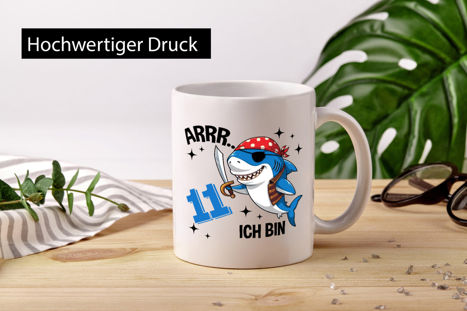 11. Geburtstag | 11 Jahre Arr Pirat Hai Piraten lustig Geschenkidee Geschenk