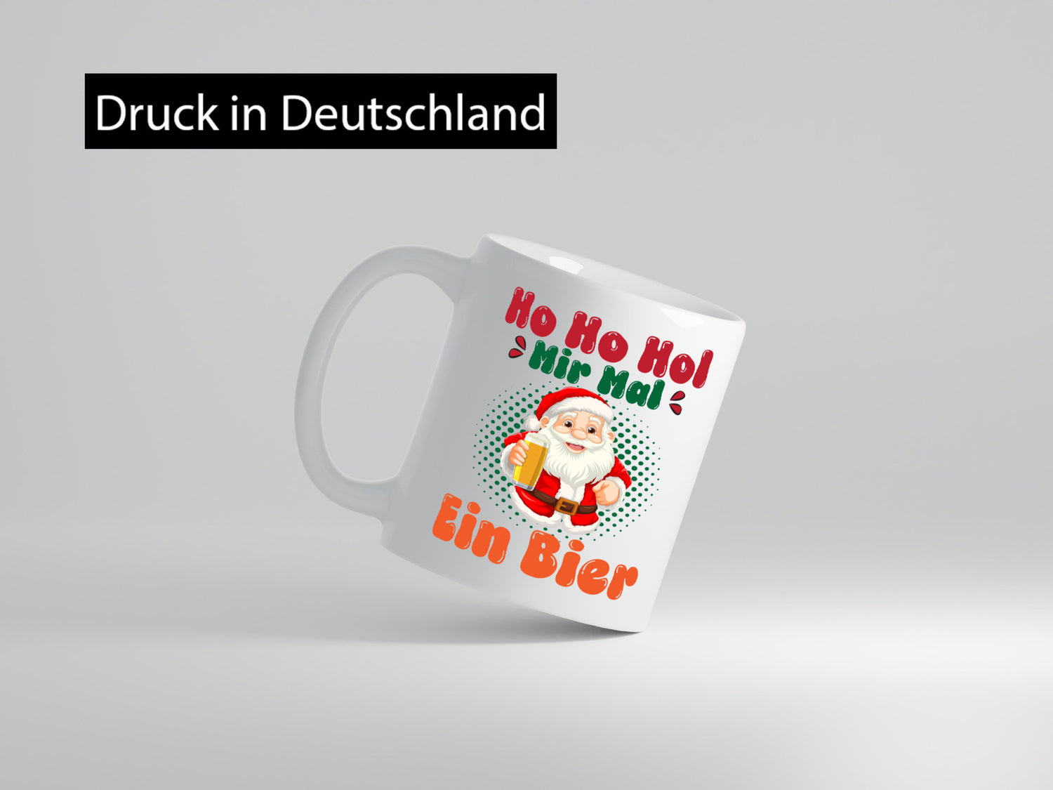 Ho mir mal ein Bier | Ugly Christmas Trinken v2 Geschenkidee Humor Tasse