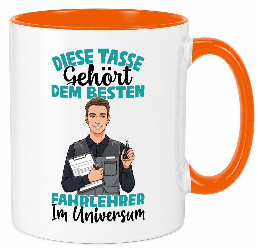 Im Universum: Fahrlehrer | Fahrschule lustig Humor Geschenkidee Geschenk Tasse