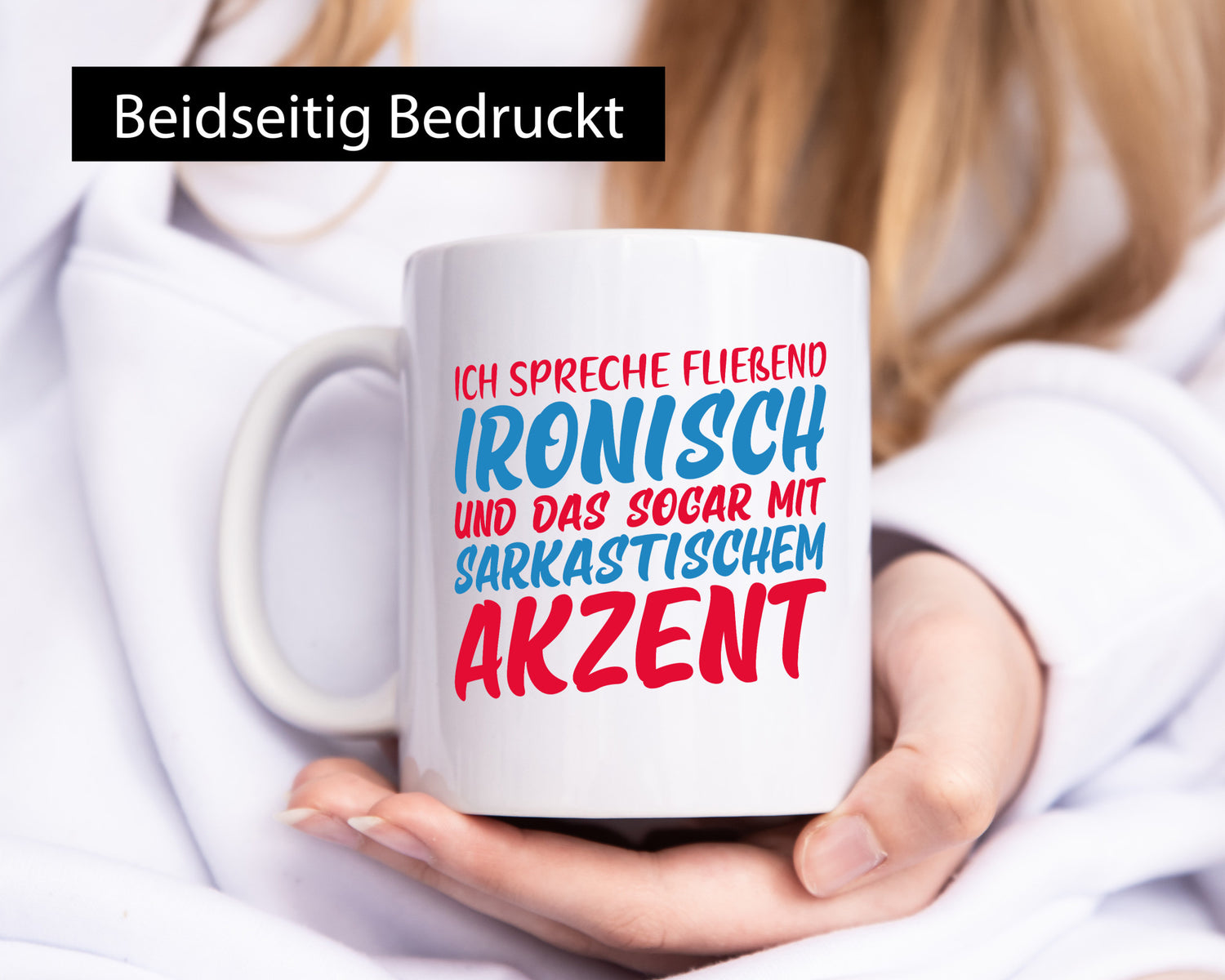 Spreche fließend ironisch | Sarkasmus lustiger Spruch Geschenk Humor