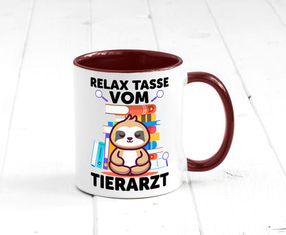 Relax Tasse: Tierarzt | Tiermedizin Mediziner Geschenkidee Tierliebhaber Humor
