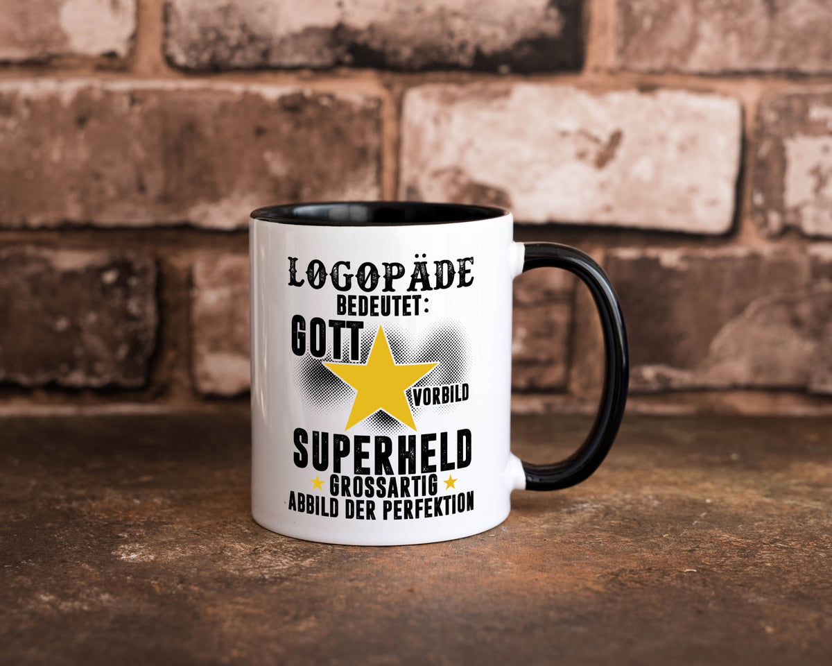 Bedeutung von Logopäde | Sprachtherapie lustiger Spruch Geschenk Humor Tasse