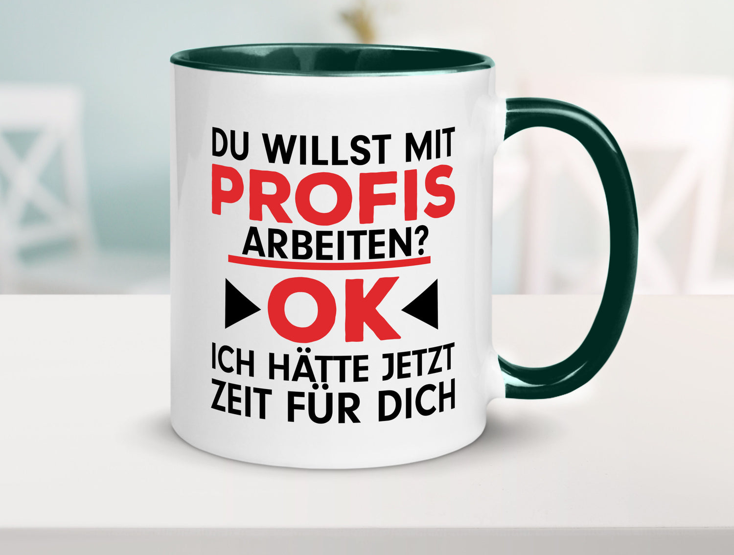 Profi Arbeiter | Arbeit Tasse mit Profis Beruf Geschenk Kollegen Büro lustiger