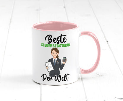 Beste Steuerberaterin | Steuer Beratung v2 Geschenkidee Humor Tasse