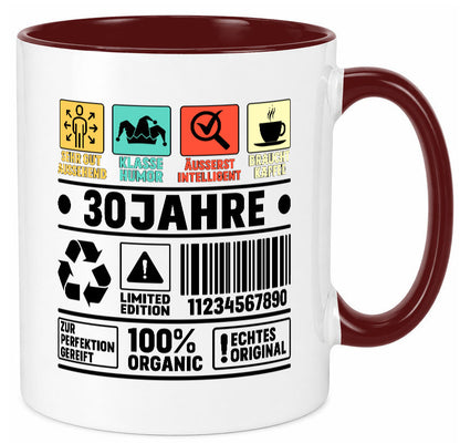 30. Geburtstag | 30 Jahre Humor Limited Edition Geschenk Geschenkidee lustiger