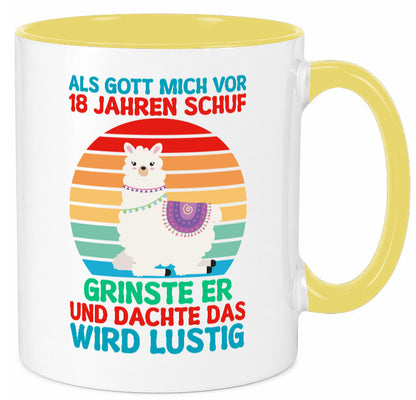 18. Geburtstag | 18 Jahre Gut Schuf mich Lama v2 Geschenk Geschenkidee lustiger