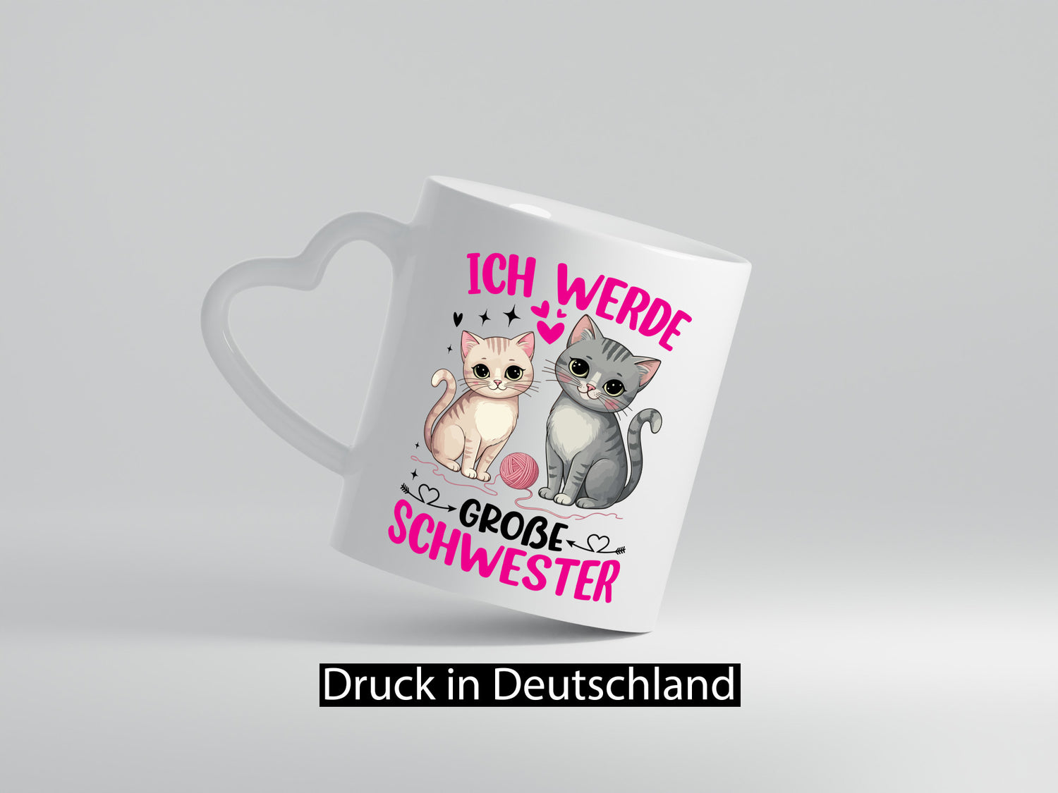 Ich werde Große Schwester | Katzen Geschwister lustiger Spruch Geschenk