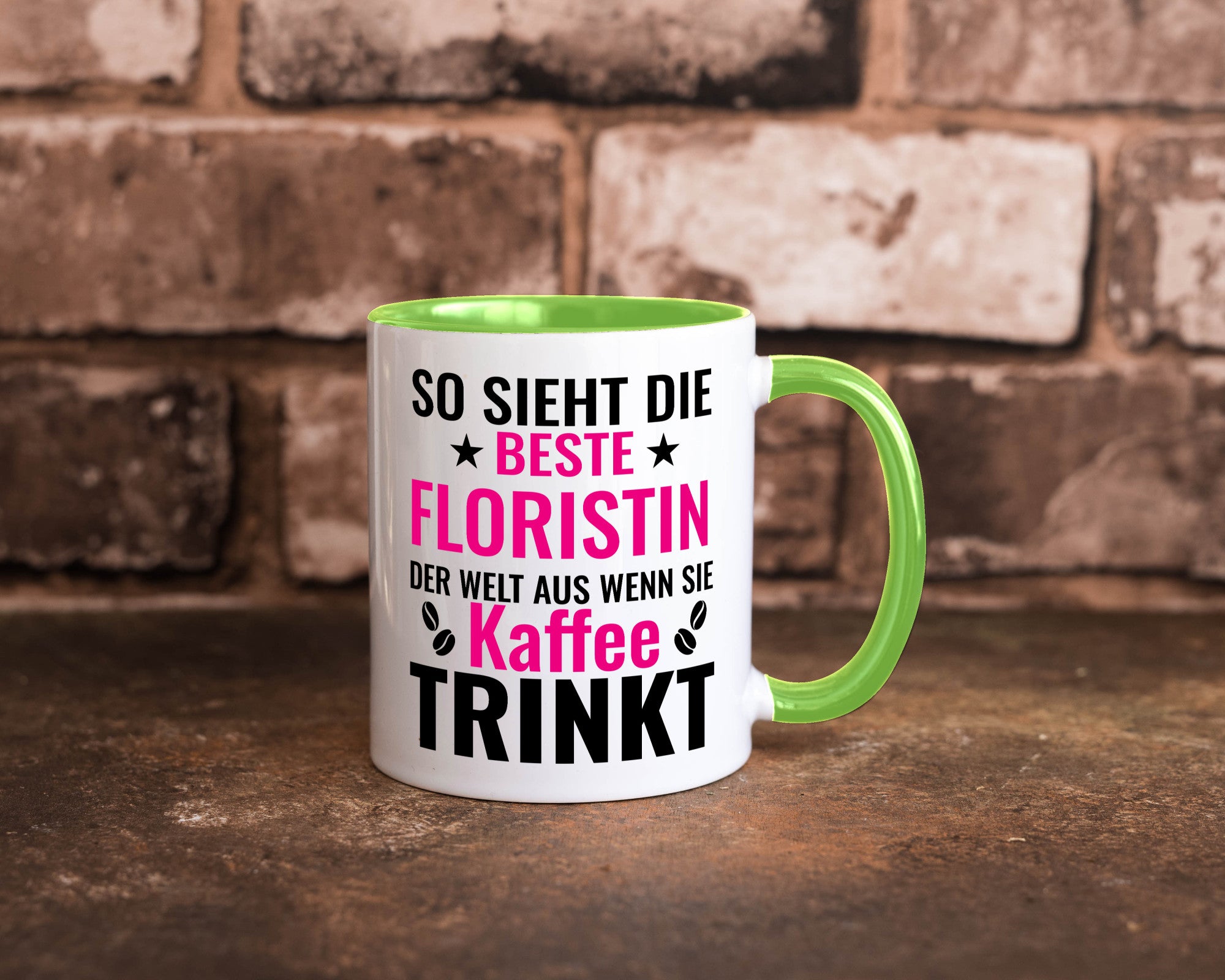 Kaffee trinkt: Floristin | Blumen Verkäuferin lustiger Spruch Geschenk Humor