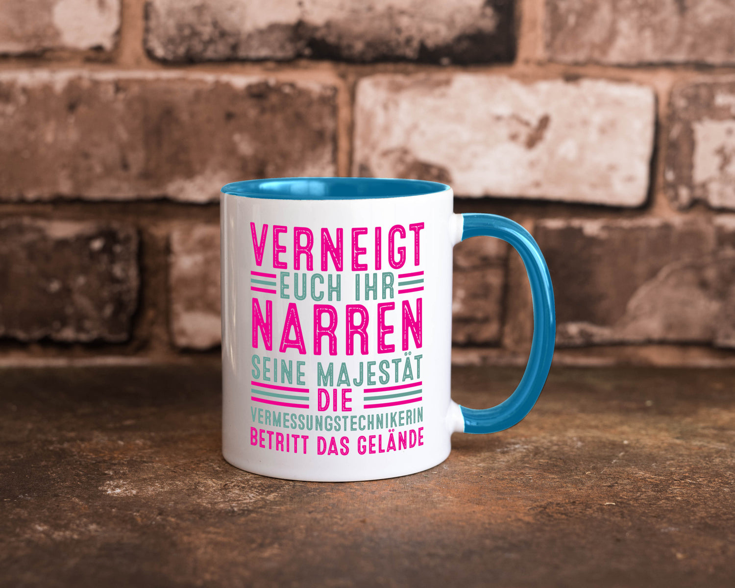 Verneigt euch: Vermessungstechnikerin | Techniker Humor Geschenkidee Tasse
