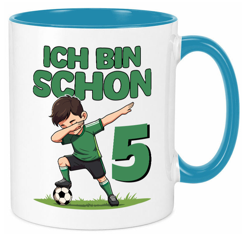 5. Geburtstag | 5 Jahre Fußballer lustiger Spruch Geschenk Geschenkidee Tasse