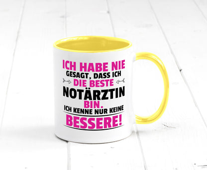 Die Beste Notärztin | Ärztin Humor Geschenkidee Tasse