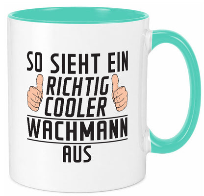 Richtig Cooler Wachmann | Wachpersonal Nachtwächter lustig Humor Geschenkidee