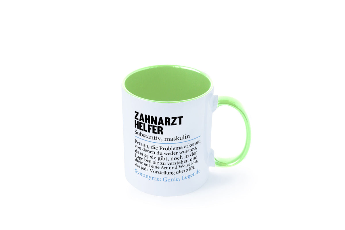 Zahnarzthelfer | Spruch Humor Zahnmedizin Geschenkidee Tasse