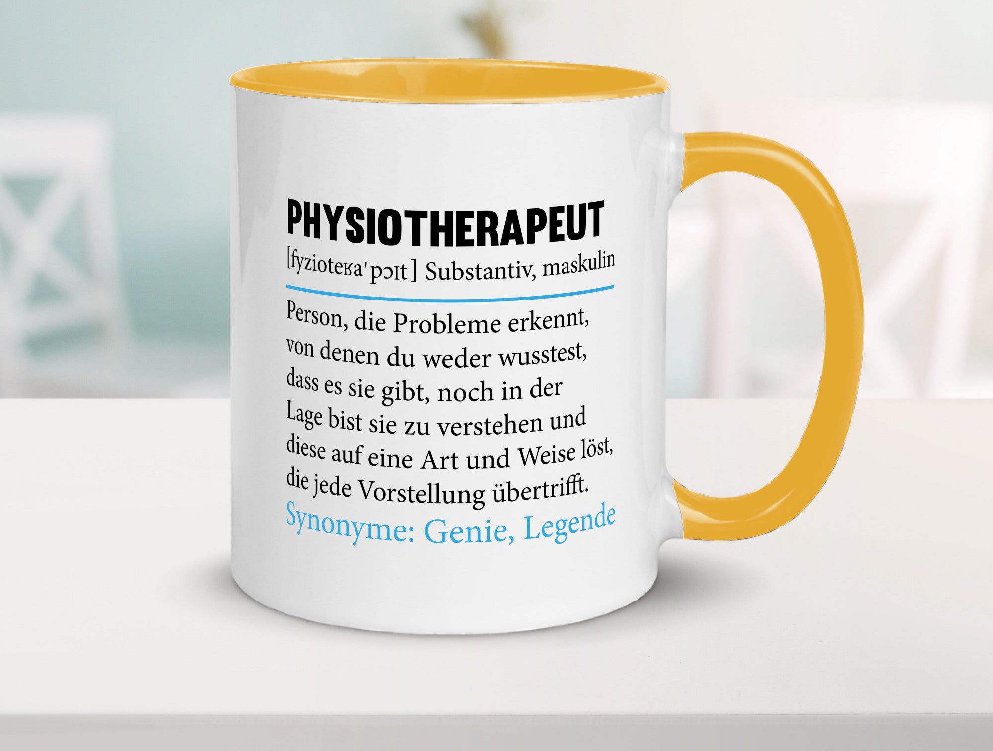 Physiotherapeut | Beruf Spruch Text lustig v2 Humor Arbeit Kollegen Büro