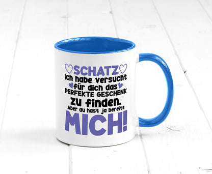 Schatz | Liebe Valentinstag Freund Freundin Herz Geschenkidee Humor Tasse