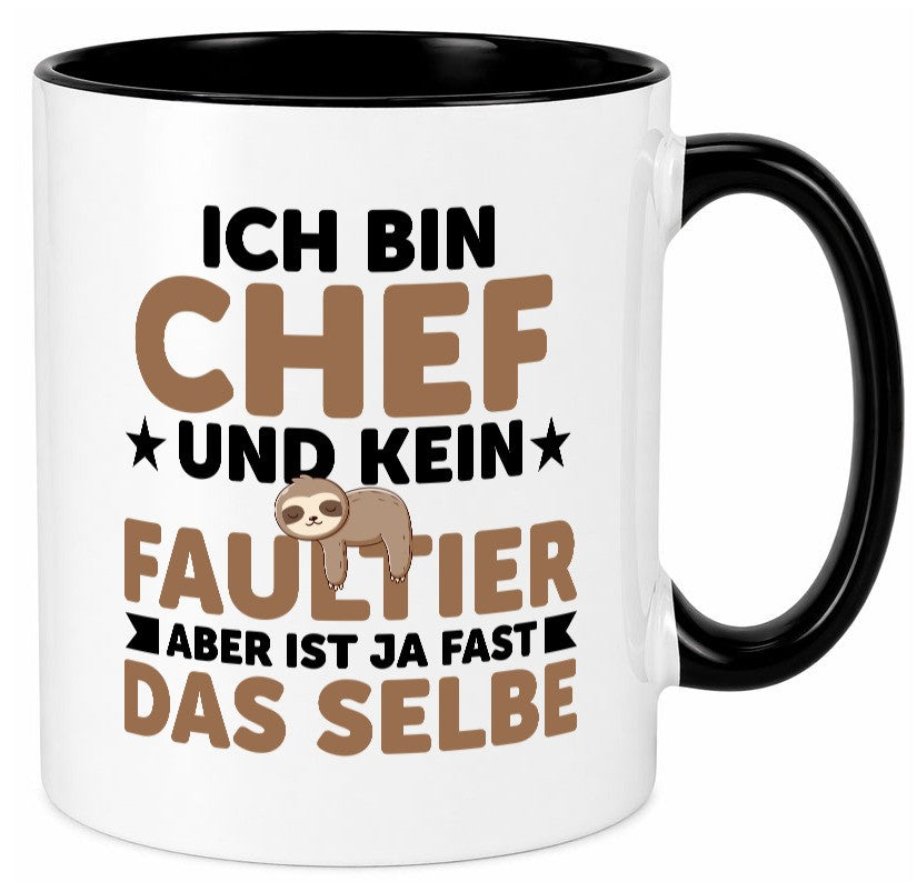 Ich bin kein Faultier: Chef | Führungskraft Vorgesetzter lustig Arbeit Kollegen Tasse
