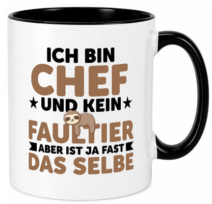 Ich bin kein Faultier: Chef | Führungskraft Vorgesetzter lustig Arbeit Kollegen Tasse