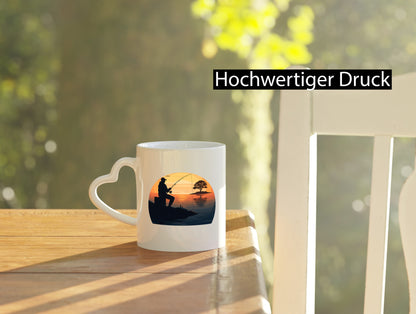 Angler | Sonnenuntergang Fischer Fische Angeln v2 Geschenk Humor Geschenkidee