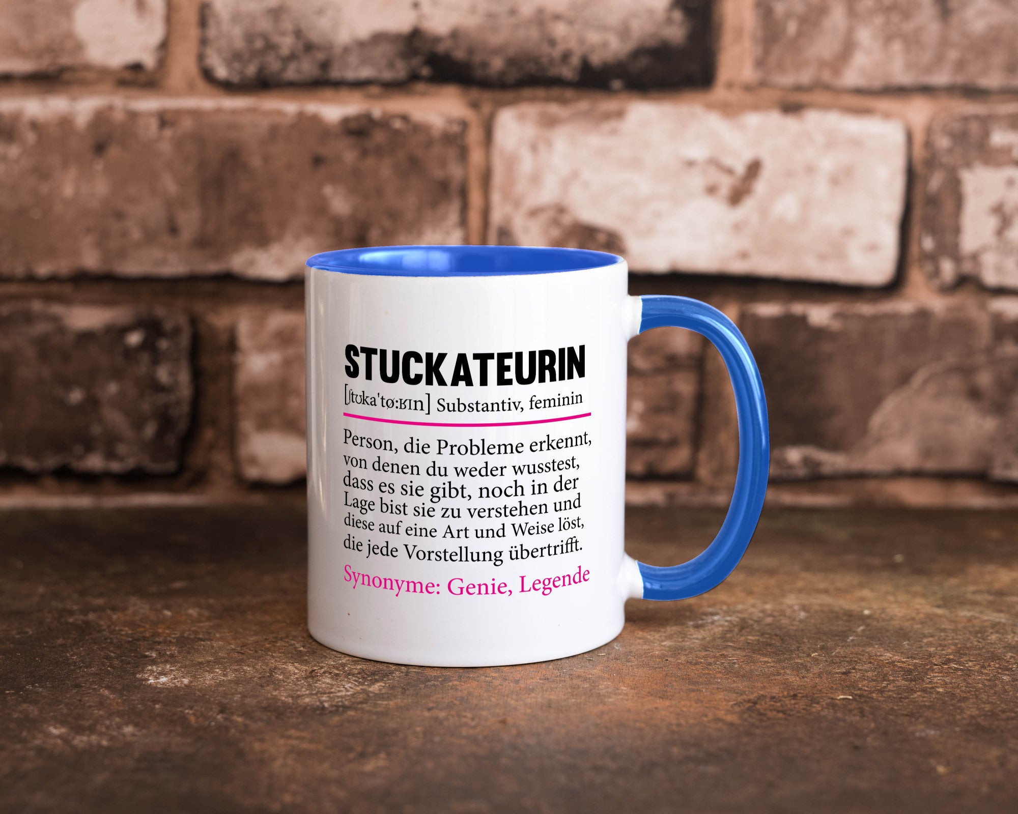 Stuckateurin | Innenausbau Beruf Humor Spruch Arbeit Kollegen Büro Geschenkidee