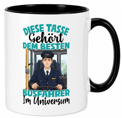 Im Universum: Busfahrer | Berufsfahrer Fahrer lustig Arbeit Kollegen Büro Tasse