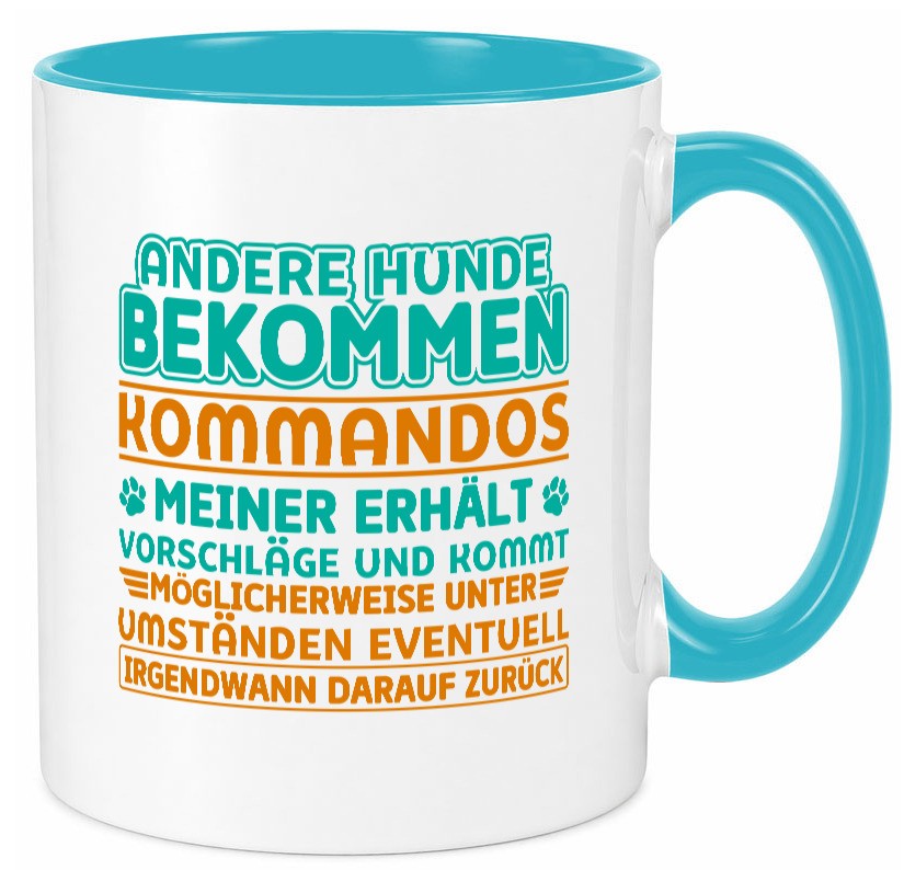Hunde Training | Hundebesitzer Tasse Hundekommando vl10 Geschenk Tierliebhaber
