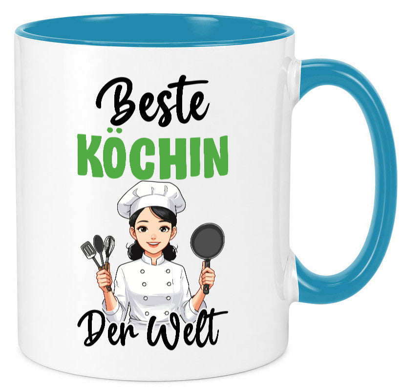 Beste Köchin | Chefköchin Chefkoch v2 lustig Arbeit Kollegen Büro Geschenk Tasse