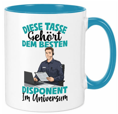Im Universum: Disponent | Zuteiler Humor Geschenkidee Tasse