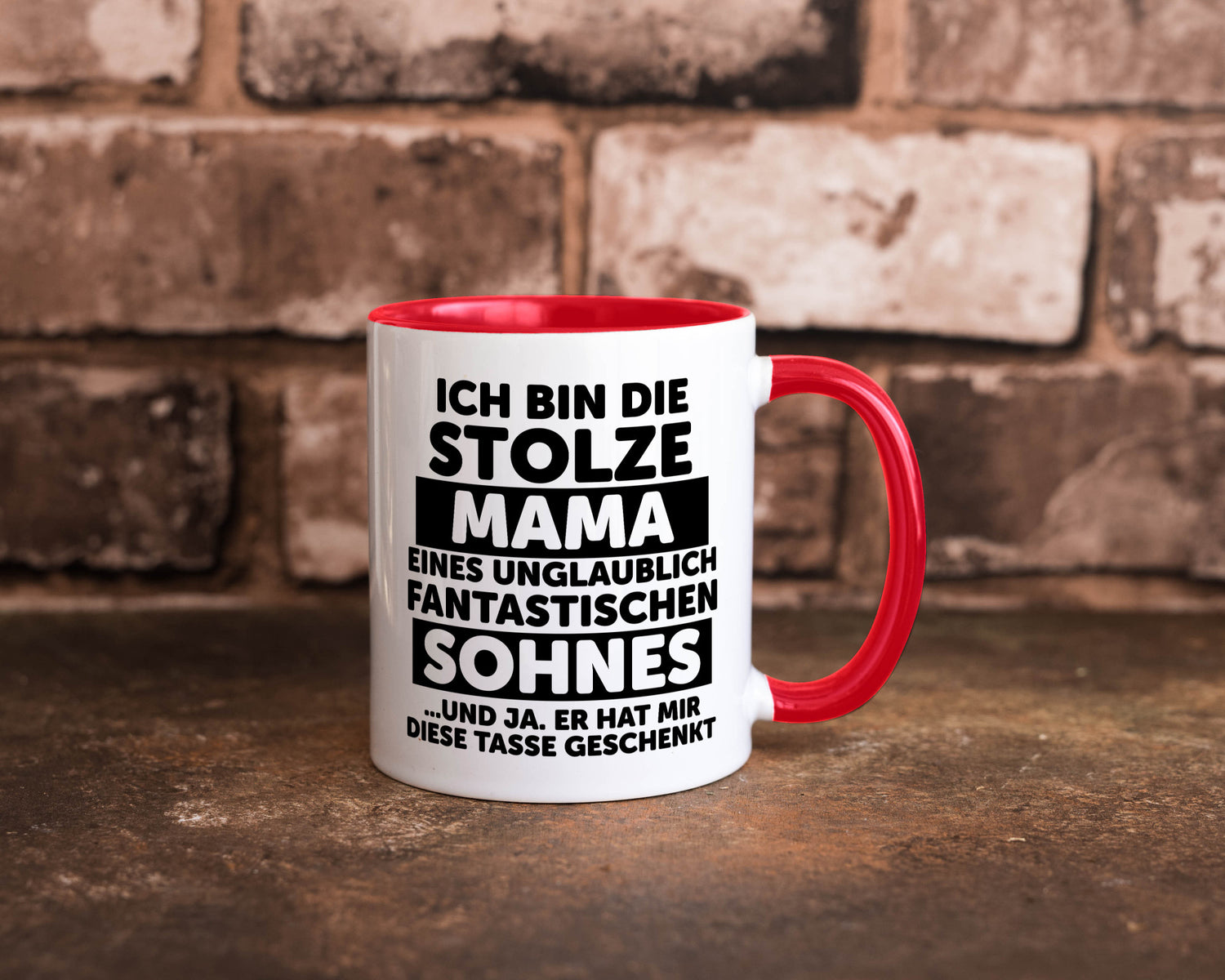 Stolze Mama | Fantastischer Sohn Beste Humor Familie Geschenkidee Tasse