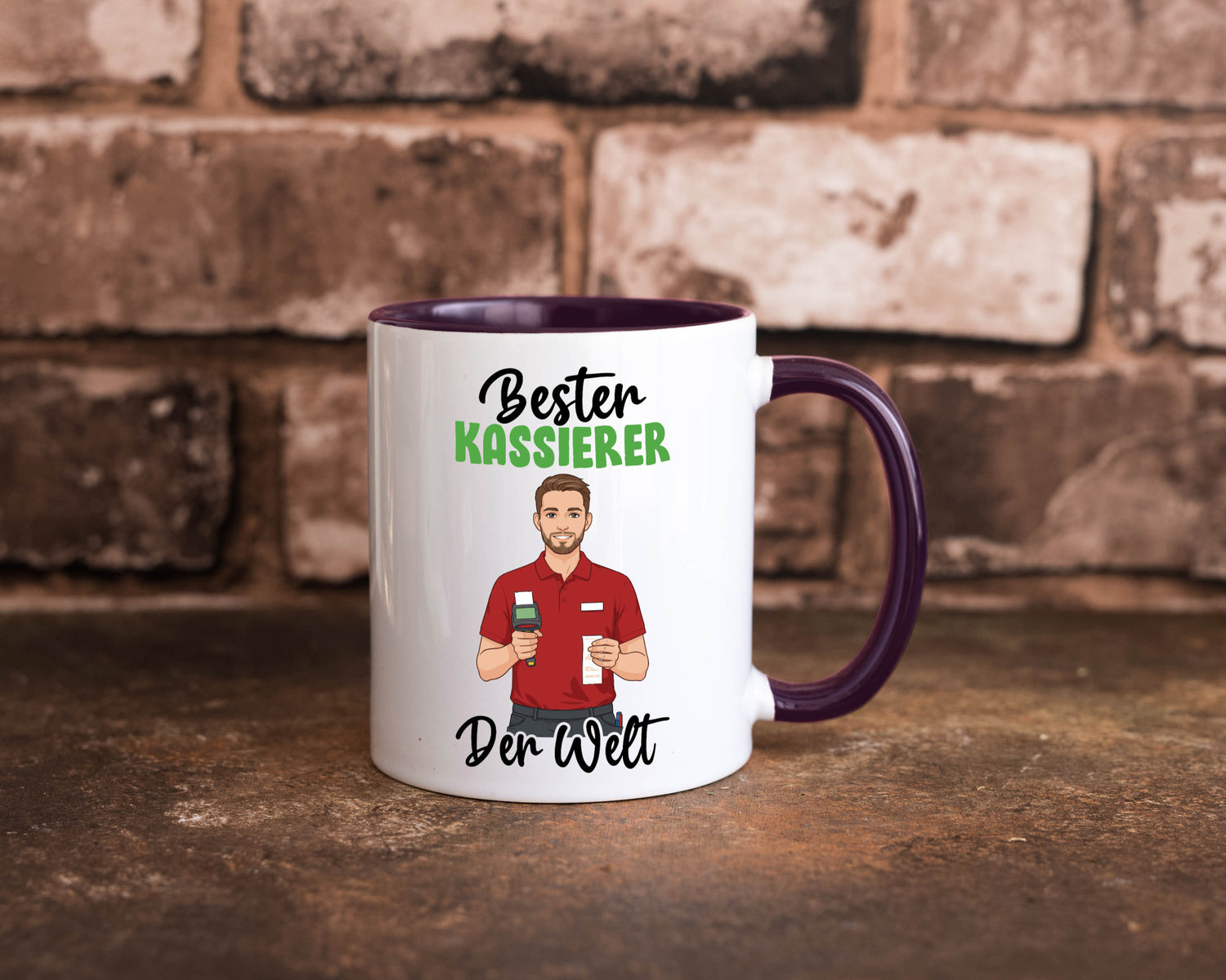 Bester Kassierer v2 Geschenkidee Humor Tasse