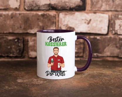 Bester Kassierer v2 Geschenkidee Humor Tasse