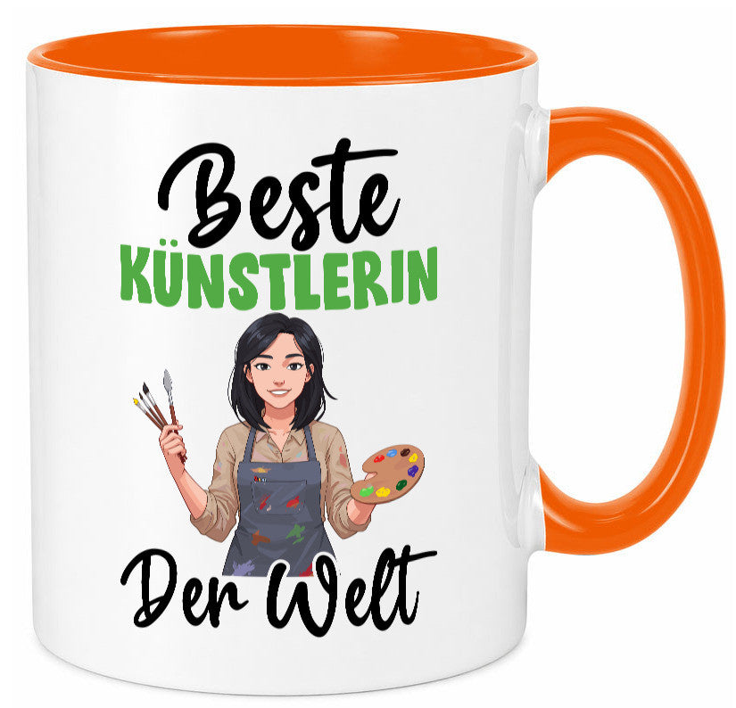 Beste Künstlerin| Kunst Geschenk Humor Geschenkidee lustiger Spruch Tasse