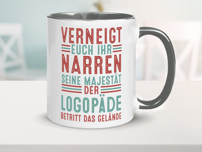 Verneigt euch: Logopäde | Sprachtherapie Geschenkidee Humor Tasse
