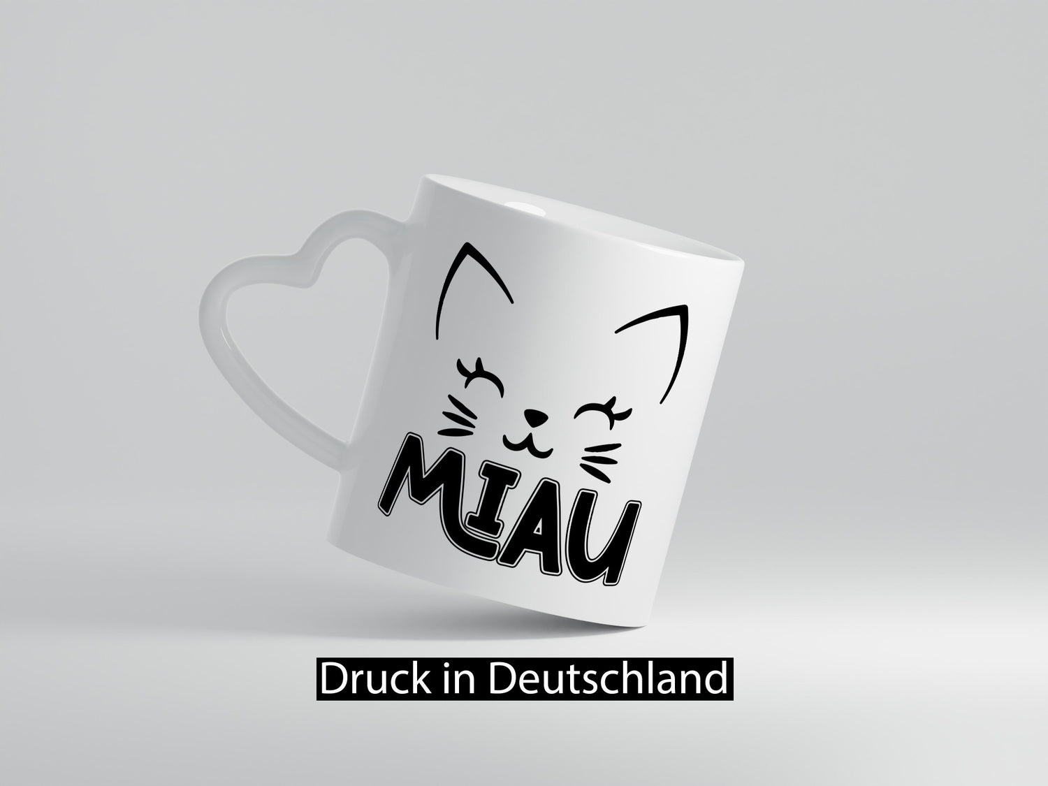 Miau | Katze Katzenliebhaber Cat Geschenkidee Tierliebhaber Humor Tasse