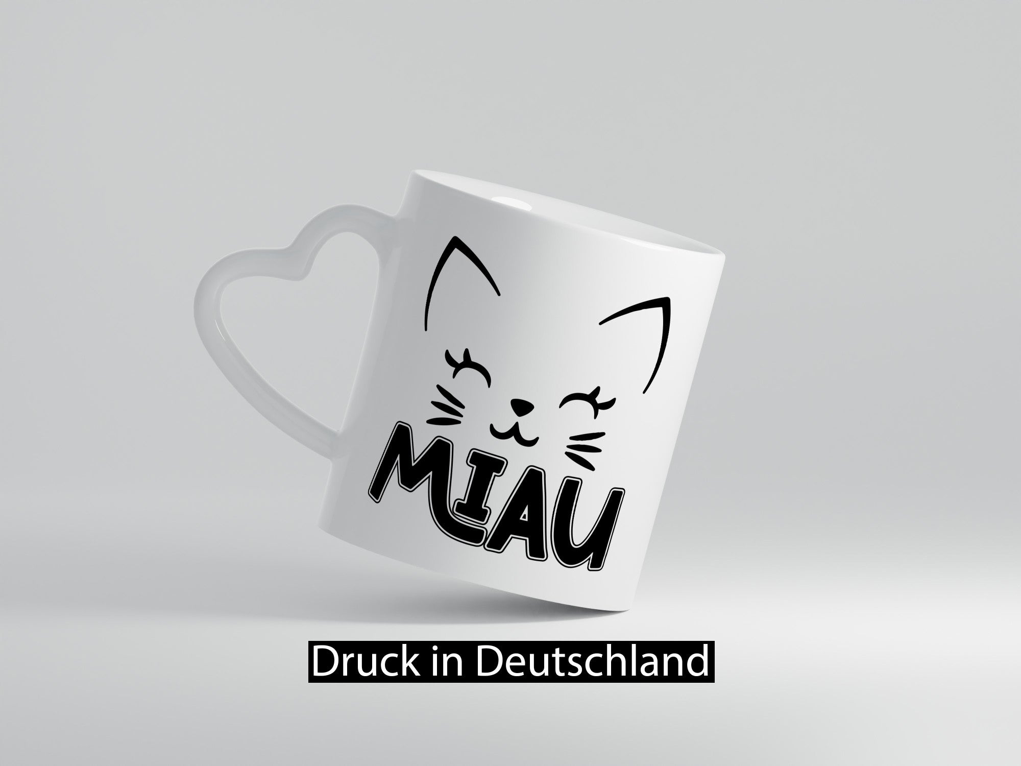 Miau | Katze Katzenliebhaber Cat Geschenkidee Tierliebhaber Humor Tasse