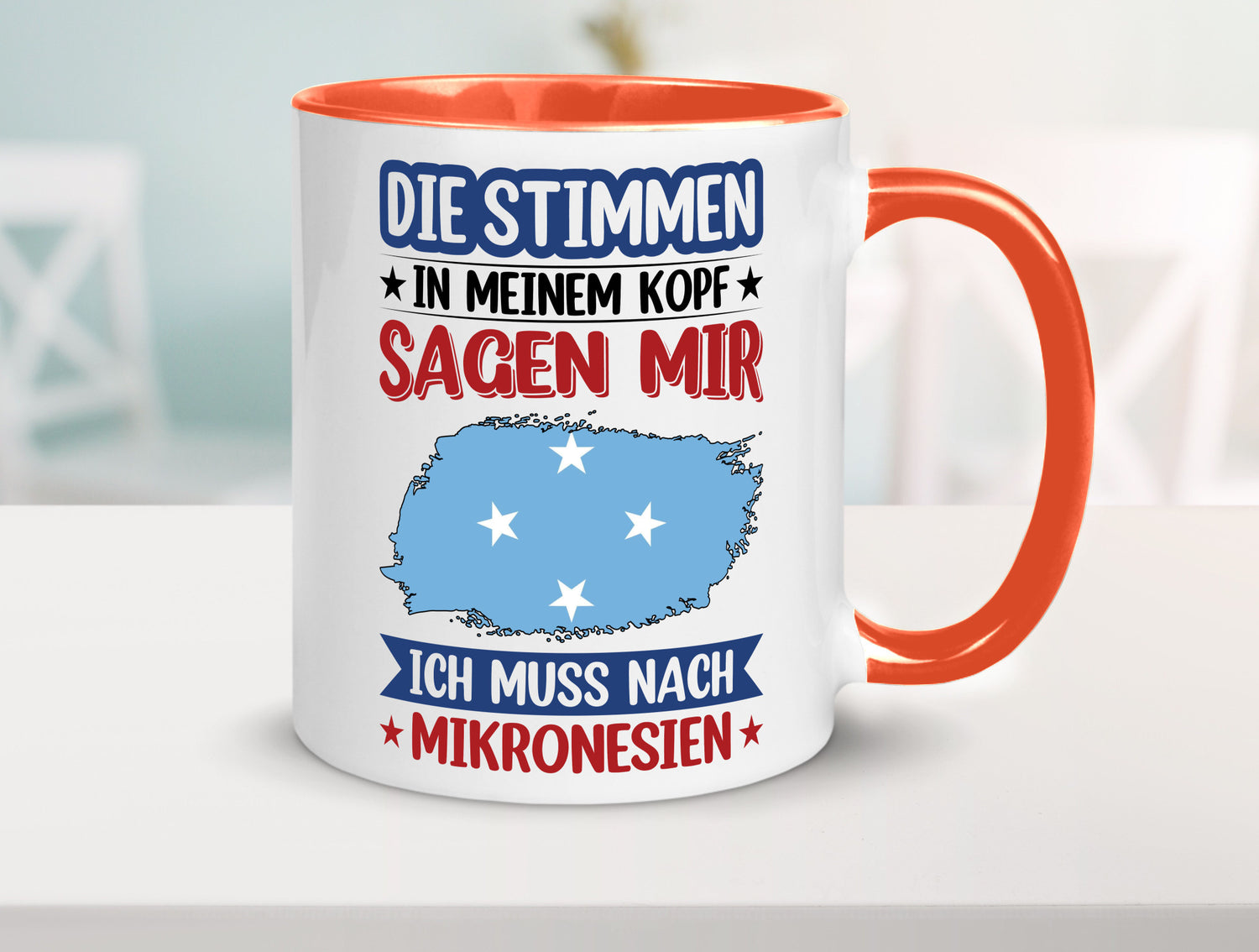 Mikronesien | Urlaub Stimmen in meinem Kopf Traumland Geschenk Humor