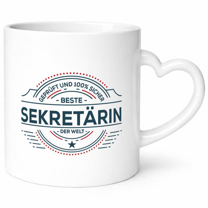 Geprüft und sicher: Sekretärin | Büro Geschenk Arbeit Kollegen lustiger Spruch