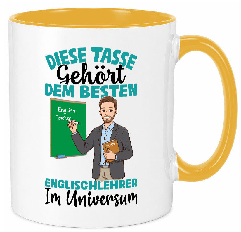 Im Universum: Englischlehrer | Schule Englisch lustiger Spruch Geschenk Humor Tasse